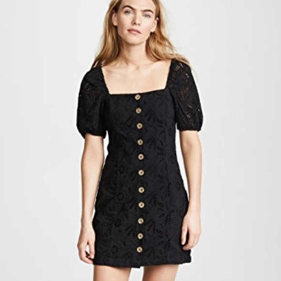 Free People Dresses & Skirts - Free People Black Daniella Mini Dress